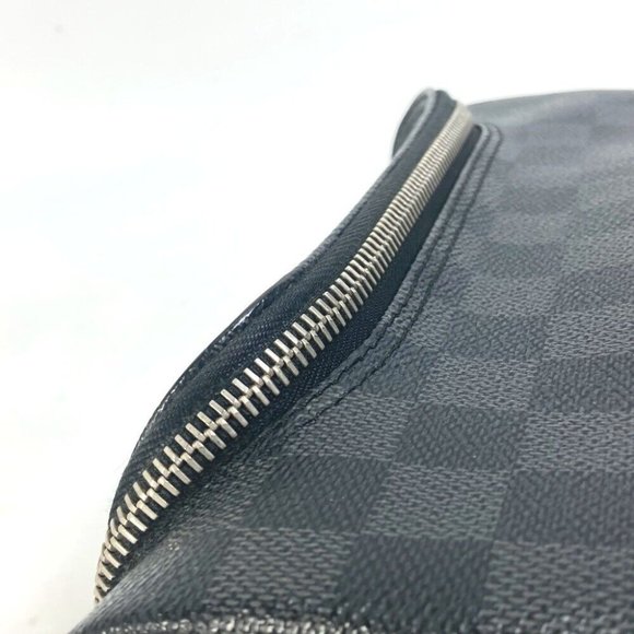 LOUIS VUITTON Damier Graphite C Cracking pouch Makeup pouch Cosmetics Pouch - Picture 3 of 16